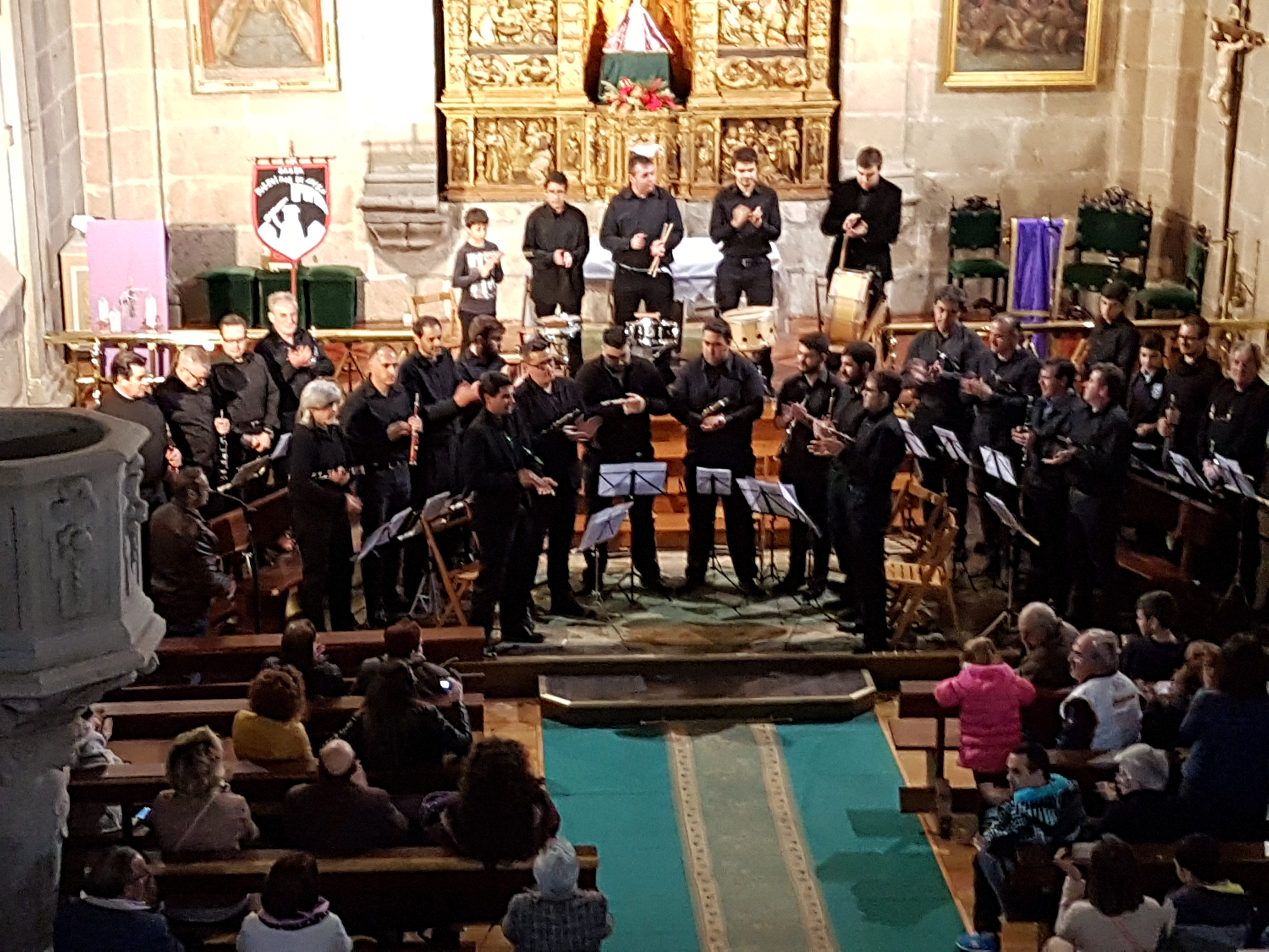 Concierto escuela de dulzaina de Avila en Iglesia de las Vacas